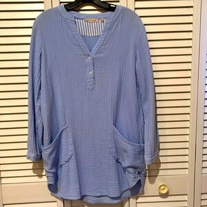 Cotton Gauze Tunic with pockets